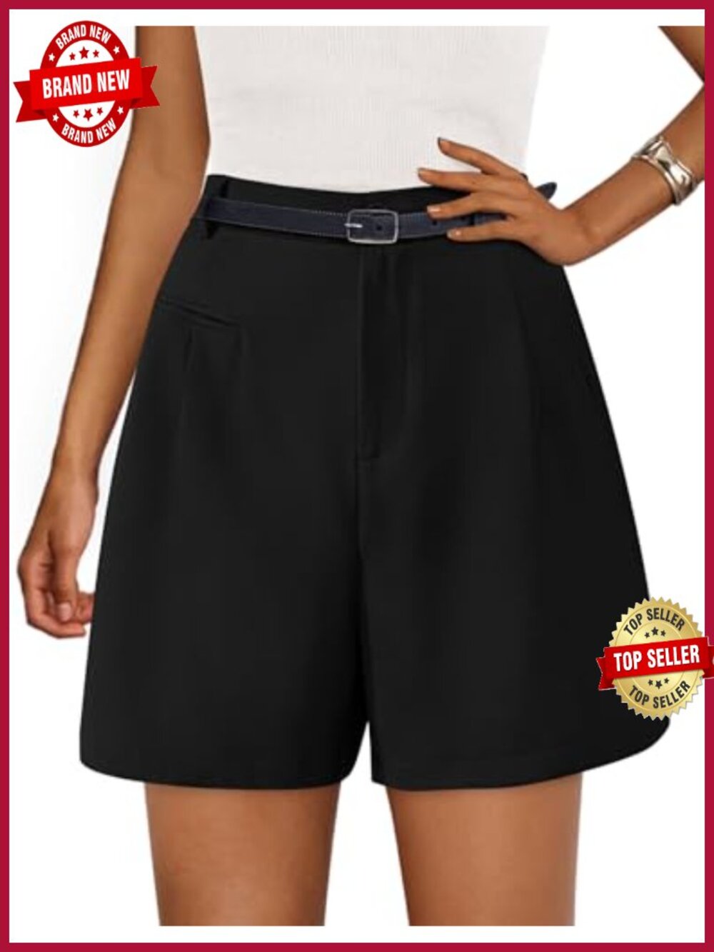 High Waisted Wide Leg Dress Shorts Business Casual Summer